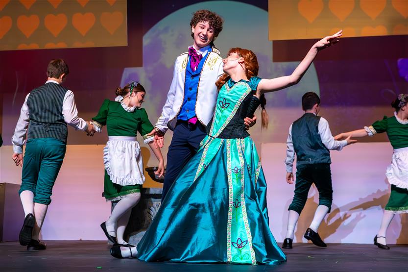 Students onstage